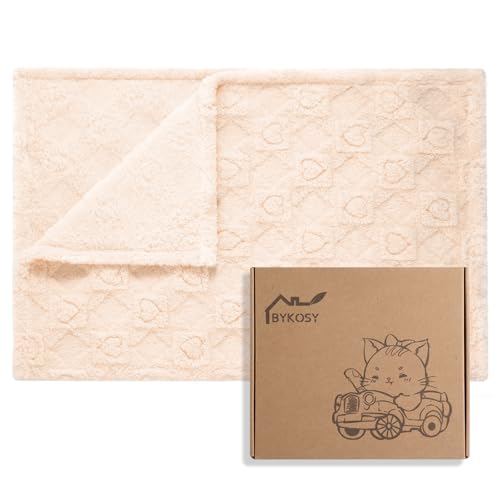 Image of Ultra Soft Fleece Baby Blanket,Swaddle & Receiving Blankets for Newborn Infant, Lightweight Breathable Nursery Nap Blanket for Crib Stroller, for Boys & Girls Heart Checkered 30 inchx40 inch Beige