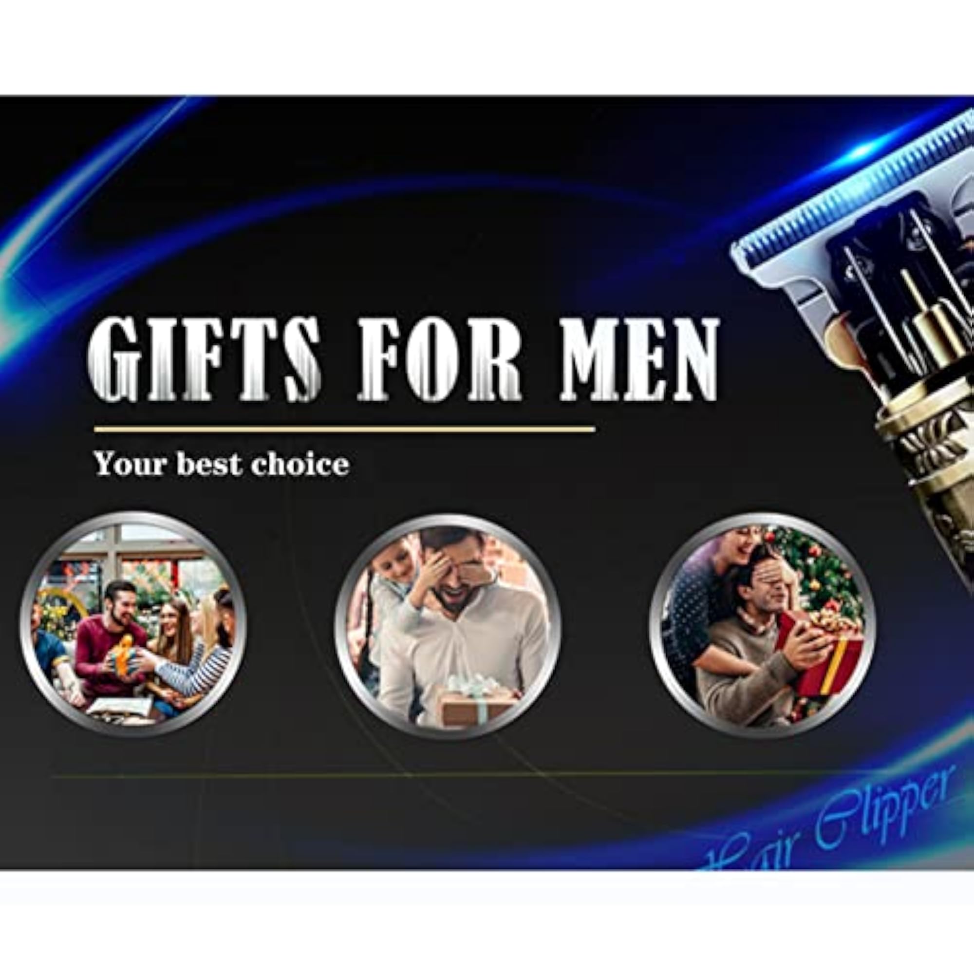 Men's Gold Zero Gapped T-Blade Hair Trimmer, Cordless
