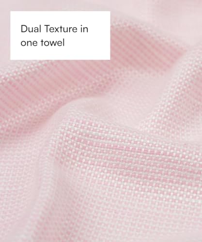 Image of Thirsty Towel by Doctor Towels, Bamboo Bath Towel Slub 250 GSM | Pack of 3 Quick Dry & Ultra Soft | Antimicrobial Bamboo Towels for Bath Large Size 75 x 150 cm for Men & Women - Pink, Viola, Green