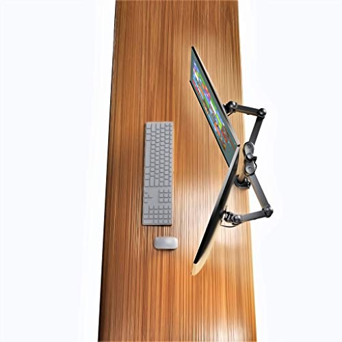 Image of Rife Heavy-Duty Dual Monitor Stand, Up to 32 inch Screens, Max VESA 100x100mm, Max Load 12kg, Sleek Black Design, Ideal for Home & Office Use