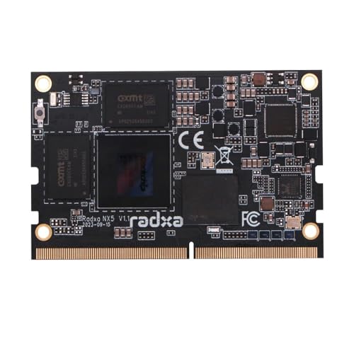 MiiElAOD Radxa NX5 RK3588S 8�R�A CPU �R���s���[�g���W���[�� 8K HDMI��260�s�� SODIMM �S�[���f���t�B���K�[�G�b�W�R�l�N�^(4GB Ram 32GB eMMc)
