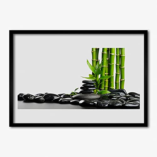 Affiche encadrée de bambou 70x50 cm avec cadre mdf pour photo murale salon et chambre