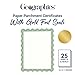 Geographics® 30% Recycled Blank Parchment Certificates, 8 1/2