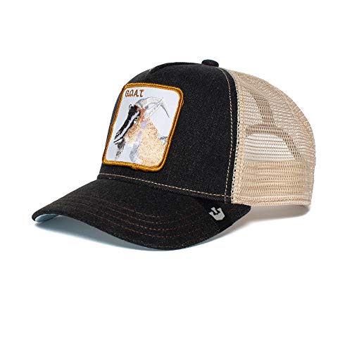 Goorin Bros. The Farm Unisex Baseball Trucker Hat, Black G.O.A.T, One Size