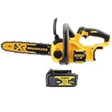 DeWalt DCM565 18V XR Cordless Brushless Chainsaw with 1 x 4.0Ah Battery - Image 1