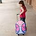 Skip Hop Kids Luggage with Wheels, Zoo, Butterfly