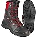 Produktbild Safetytex Forst-Schnürstiefel - Forststiefel Sägeschutzklasse 1 - Kettensägen Schnittschutzstiefel - Waldarbeiterstiefel Schwarz/Rot - Leder Forst Schnürstiefel - Gr. 40