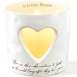 WOODEXPE Beileidsgeschenk Gedenktafel Keramik Teelichthalter