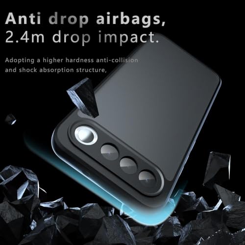 Image of Phone Case for Realme 16 5G, Matte PC+TPU Cover, Airbag Corner Protection, Anti-Fingerprint, Never Turns Yellow, Micro Arc Edge, Camera Lens Cutout, Black