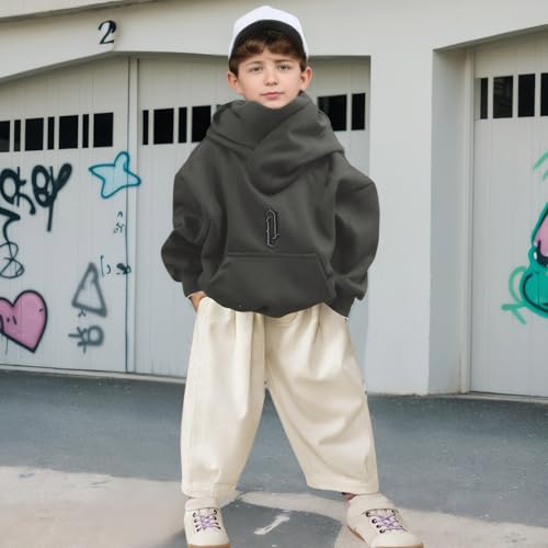 Fleece Hoodies for Boys and Girls Sweatshirts Casual Soft Cotton Pullover Fall Winter Loose Fit Tops Hooded4