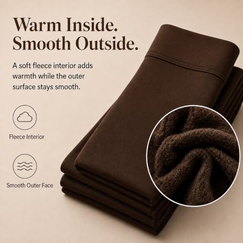 Image of DancMolly Plus Size Fleece Lined Tights Winter Warm Womens Tights, High Waisted Opaque Pantyhose
