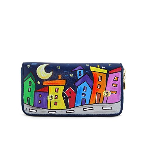 Portefeuille pour femme cuir véritable porte-cartes de crédit zippé