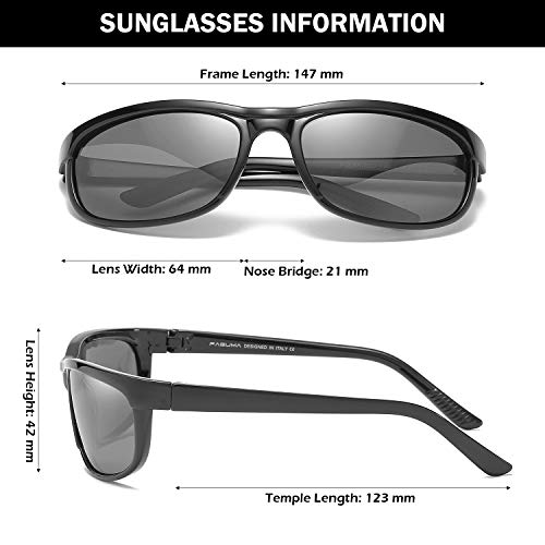 Buy FAGUMA Rectangular Polarized Sunglasses for Men Driving Sun glasses