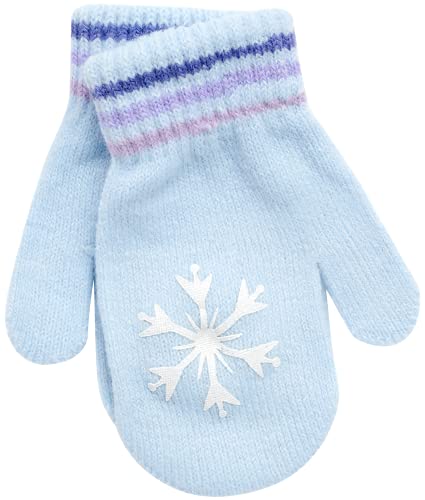 Disney Girls’ Winter Set: Ear Flap Beanie Hat, Gloves Or Mittens: Elsa, Anna, Princess (Age: 2-7), Size Age 2-4, Blue Mitten #TOP4