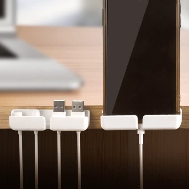 Buy HAPANI 3pcs Power Cord Holder, White ABS Self Adhesive Phone