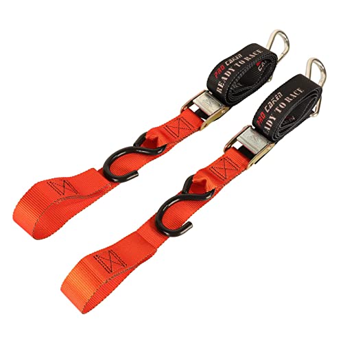 PRO CAKEN 1.5”Width 7ft Soft Loop Motorcycle Tie Down Strap 2 PCS by PRO CAKEN - Used condition - US$20.14