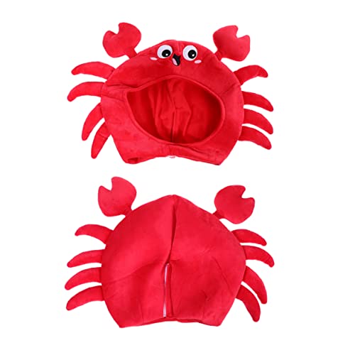 FOMIYES 1Pc Adorable Crab Headgear for Parties Fun Crab Cap Comfortable Crab Headwear for Halloween Christmas for Cosplay Festive Celebrations