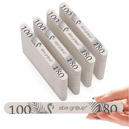 Limes à ongles de qualité supérieure Aba Group double face lot de 100
