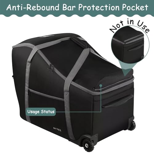 image for SCTEL Infant Car Seat Travel Bag Fit Doona Car Seat Stroller and Base,