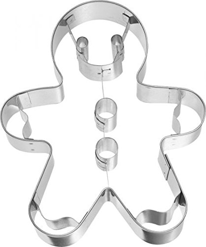 knusper.haus Ausstechform/Plätzchenform mit Innenprägung LEBKUCHENMANN (12 cm/Edelstahl - Rostfrei) Cover