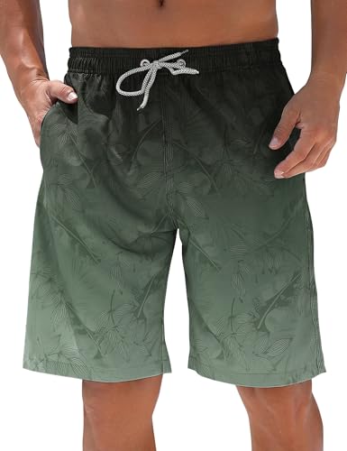 ELETOP Men's Swim Trunks Quick Dry Bathing Suit Swimming Board Shorts Mesh Lining Beach Swimwear