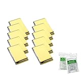 Somine Mantas de Emergencia(Paquete de 10) Tamaño Grande:210 X160cm diseñado con hasta un 90% de retención de Calor, Color:Dorado