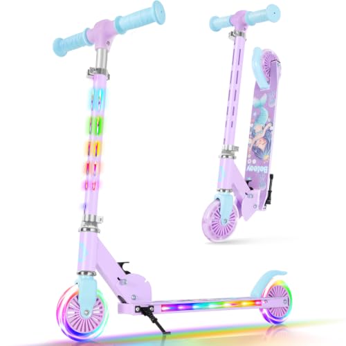 BELEEV V3 Patinete Niña 3 Años, Patinete Infantil Plegable de 2 Ruedas