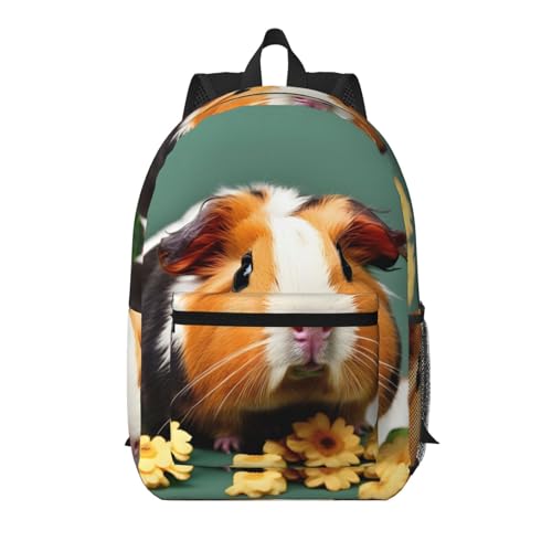 Sac à dos d'école cochon d'Inde EdWal noir léger en taille unique pour élève