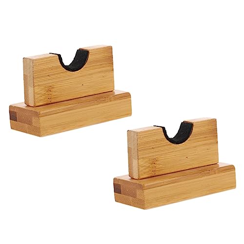 KOMBIUDA Bamboo Baseball Bat Display Stand Ornament Bat Stand for Desktop Rack Holder