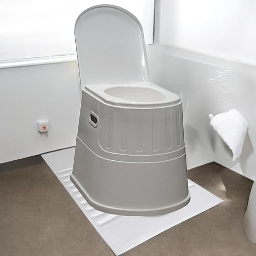 Image of VEAYVA heavy duty Portable Indian Toilet to Western Convertor EasyGo Round Portable Commode | Toilet stool | Toilet Commode for | Commode Stool | Portable Toilet Seat