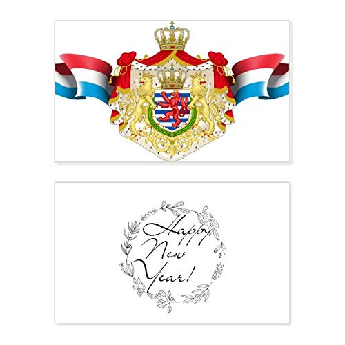 Emblema nacional de Luxemburgo: tarjeta conmemorativa para enviar buenos deseos y amor