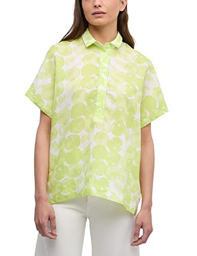 ETERNA Damen Leinen Blusenshirt Loose FIT 1/2 Acid Lemon 44_D_1/2