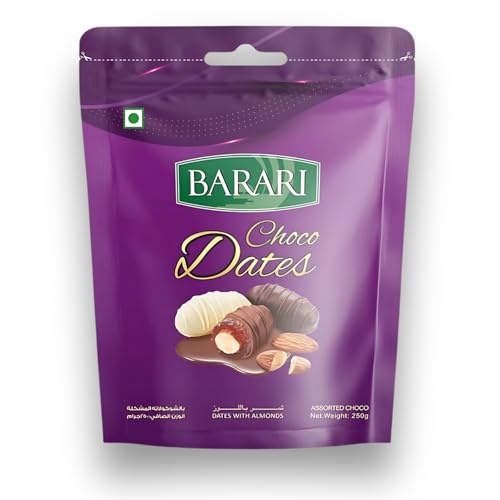 Image of Fruitri premium Choco Dates Stuffed Dates 250g (Khajoor) No Additives Assorted Healthy Khajur Fresh & Natural Diet