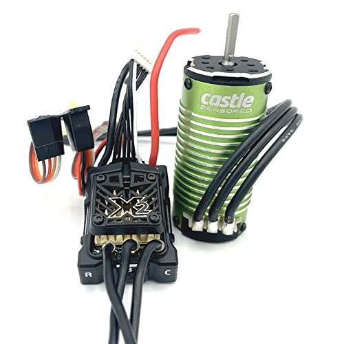 Castle Creations 010-0171-07 Mamba Micro X2, 16.8V, WP ESC w/ 1007-8450KV Sensored Motor, Black
