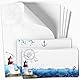 10 Briefpapier mit Briefumschlag SET | Maritim Ostsee Nordsee Leuchtturm | Papier und Umschlag mit Design-Motiv bedruckt | 90 g/m²