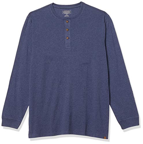 Pendleton Men's Deschutes Henley Shirt, Navy Blue Heather, XL