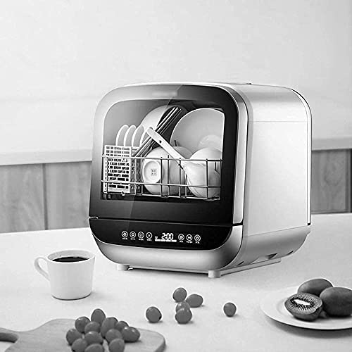 Aanrecht Draagbare Vaatwasser, Tafelmodel Compacte Vaatwasser Mini-vaatwasser Met 4 Programma's Tafelmodel Vaatwassers… - Afbeelding 3