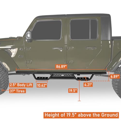 u-Box estribos laterales Jeep Gladiator JT 2020-2026 miniatura 4