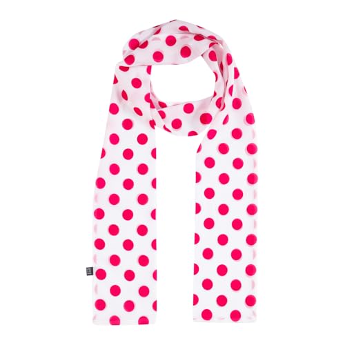 Heliltd Women's Red Polka Dot Scarf Retro Neck Scarf 50s Neckerchief for Women Halloween Cosplay Party