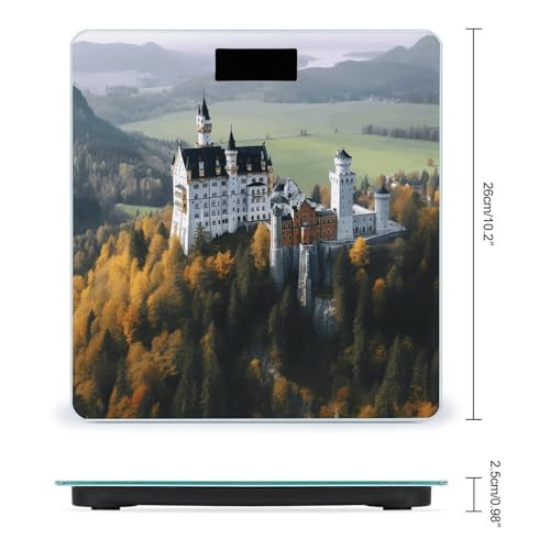 Báscula Digital Compacta y Precisa Estilo Castillo Neuschwanstein miniatura 2