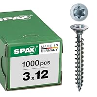 SPAX Universalschraube, 3,0 x 12 mm, 1000 Stück, T-STAR plus, Senkkopf, Vollgewinde, 4CUT, WIROX A3J, 1191010300125 – Ansicht 1