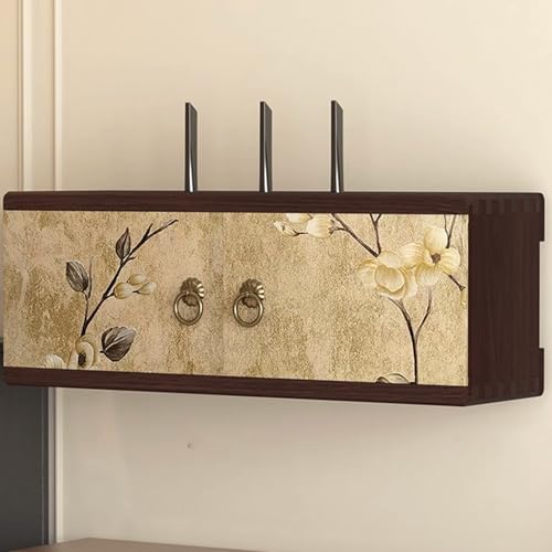 YHWKGZ Ǌ|CWiFi[^[[{bNXAfATV{bNXArO[ItBXpd^bvpfBAI[KiCU[Lrlbg(Walnut-late autumn,48cm/18.9n)