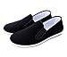 Aircee Men Chinese Traditional Old Beijing Shoes Kung Fu Tai Chi Rubber Sole Shoes Black (CHN 45 275mm (US Men 9.5/Women 10), Black)