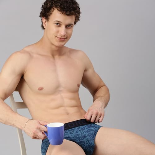 Image of Zoiro Men's Brief | Soft Band | Soft No-Marks Elastic | Breathable Innerwear | Pack of 1 | Color May Vary