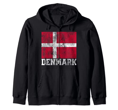 Bandera de Dinamarca Familia Pride Country Shirt Vintage Hombres Mujeres Sudadera con Capucha