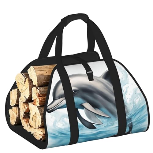 Sac en toile pour bois de chauffage idéal pour alimenter votre poêle en hiver