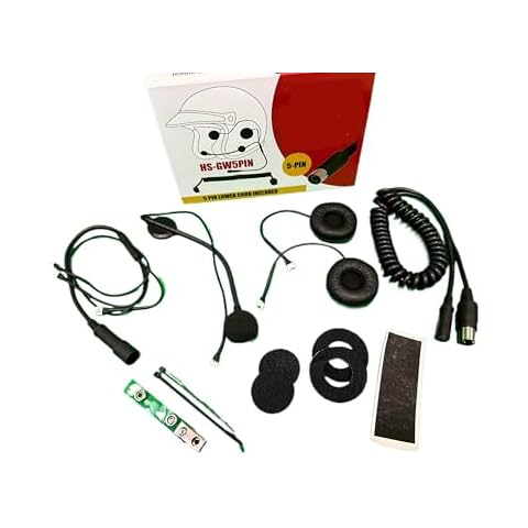 Honda Goldwing Compatible 5-PIN Headset including Lower Cord Cover