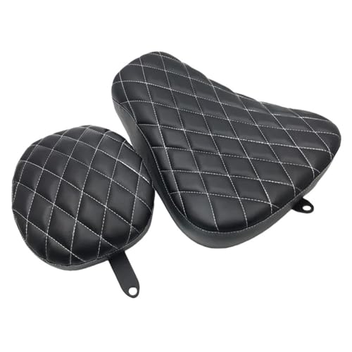 Almohadilla de cuero para asiento de motocicleta Sportster XL con acabado artesanal 3