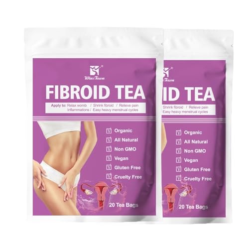 Lot de 2 Tisanes Détox, 40 Sachets/boîte, Sachet de Thé, Thé Chaud pour L'utérus, Thé Détox pour L'utérus, Thé Myom pour Femmes, Thé Chaud du Palais