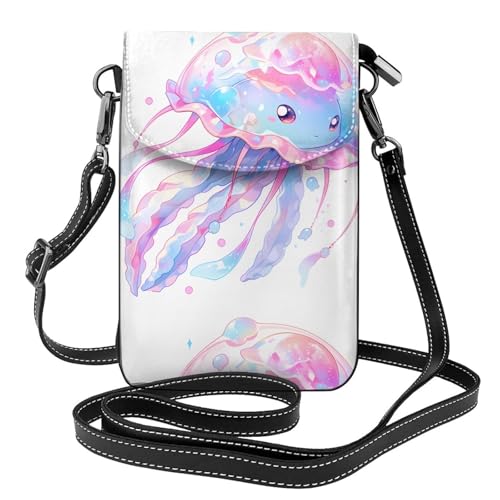 Étui de protection en cuir pour smartphone, mini sac à main méduse aux finitions soignées